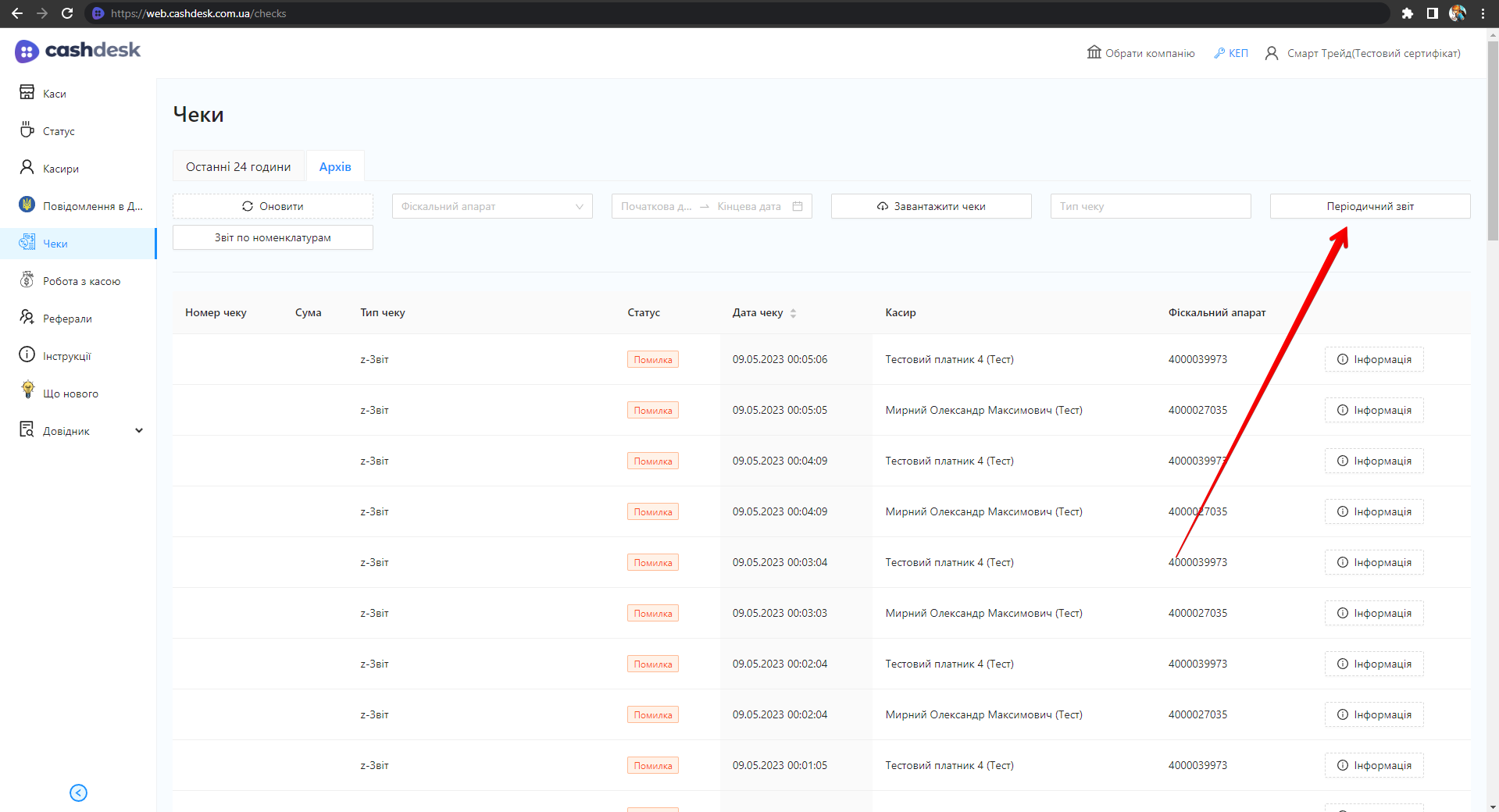 Кнопка Періодичний звіт image9